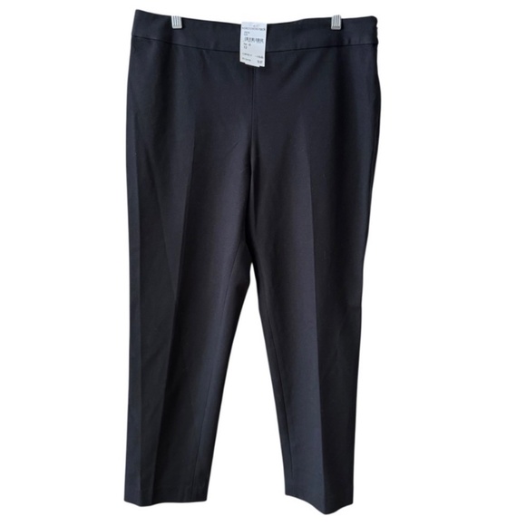NEW Kate Spade Saturday The Pipeline Pants Size 12 Black Neutral Office Casual - Picture 9 of 10